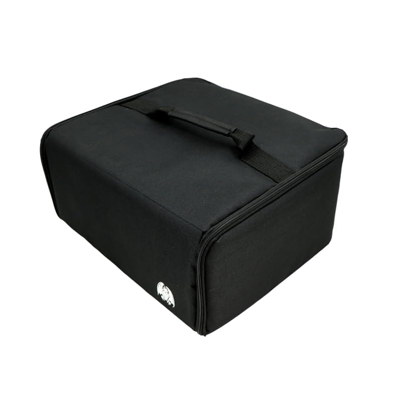 Miniature Storage Case - 18 Foam Slot and Large Pick and Pluck Foam Tray - Miniatures Carrying Cases with Handle - Mini Box for up to 50mm Bases - Model Hobby - Grinning Gargoyle