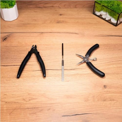 PRO Cutters Toolkit, Metal DIY Model Bending Tool Set, 3D Metal Puzzle Assembly Tools Include 3 Piece Tool Kit, Great Assistant for 3D Metal Jigsaw Puzzles Assembly by Metal-Time.