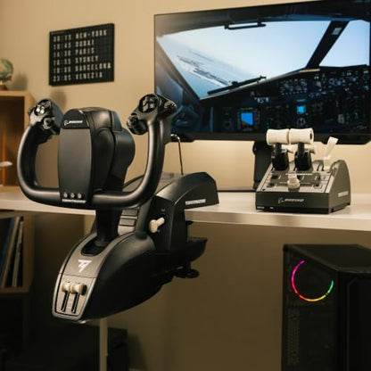 Thrustmaster TCA Yoke & Quadrant Boeing Edition Flight Pack - XBOX & PC | 787 Dreamliner replica, pendular motion, throttle unit with autopilot, metal build, 35 action buttons, 2 extra axes, for MSFS - style: Quadrant + Yoke