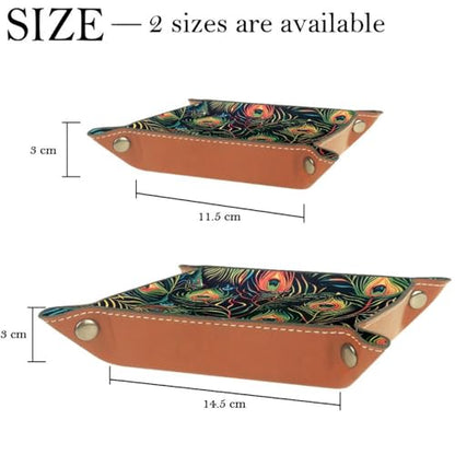 Peacock Feathers Pattern Dice Tray Dice Rolling Tray Folding Dice Holder for Dice Games, Like RPG, DND and Other Table Games - color: Multi 8