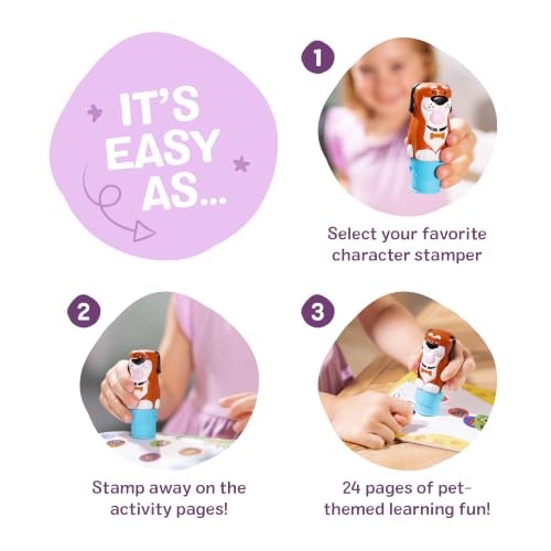 Melissa & Doug Sticker Wow! Dog Stamper and Activity Pad | 300 Surprise Stickers, Dog Stamper Toy, 24-Page Pad, Mess-Free Travel Toys, Arts & Crafts, Preschool Toys for Kids, Ages 3+ - color: Dog, size: Single