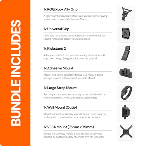 Mechanism 7-in-1 Bundle for ROG Xbox Ally X & ROG Xbox Ally Consoles | Kickstand, Battery, SSD, USB-C Hub, VESA & Wall Mounting Kit | Mount Anything Case Friendly Accessories - color: ROG Xbox Ally