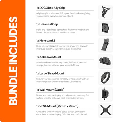 Mechanism 7-in-1 Bundle for ROG Xbox Ally X & ROG Xbox Ally Consoles | Kickstand, Battery, SSD, USB-C Hub, VESA & Wall Mounting Kit | Mount Anything Case Friendly Accessories - color: ROG Xbox Ally