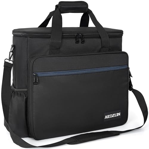 AKOZLIN Padded Mixer Gig Bag Protector DJ Controller Travel Shoulder Bag Case 16"X15"X5.5" Fit for RODECaster Pro II, TC Helicon GOXLR, MG10XU 10-Input Stereo - size: 16"X 5.5"X15"