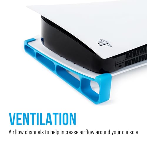Glistco Skates - Horizontal Stand Compatible with PS5 - Disc Edition (Blue) - color: Blue