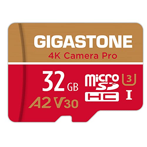 【5-Years Data Recovery】 GIGASTONE 32GB Micro SD Card, 4K Camera Pro, Compatible with GoPro, Wyze, Security Camera, Drone, Dash Cam, R/W up to 95/35MB/s MicroSDHC Memory Card UHS-I U3 A2 V30 - color: 32GB 4K Camera Pro 1-Pack