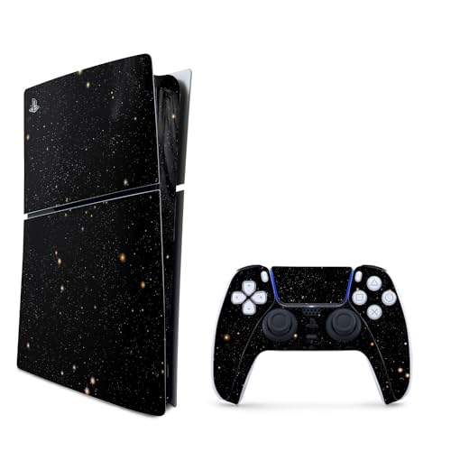 MightySkins Skin Compatible with Playstation 5 Slim Digital Edition Bundle - Deep Space | Protective, Durable, and Unique Vinyl Decal wrap Cover | Easy to Apply | Made in The USA - color: Deep Space, size: Playstation 5 Slim Digital Edition With Controlle