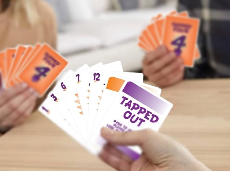 Tapped Four Original Expansion Card Game, Strategy Party Game, 2–11 Players