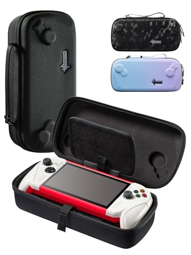 UYIYE Carrying Case for Xbox Ally/Xbox Ally X (2025) Double-Decker, Protective Hard Shell, Dual Layer Portable Travel Storage Bag Fits Adapter, Cable and Accessories -black - color: black