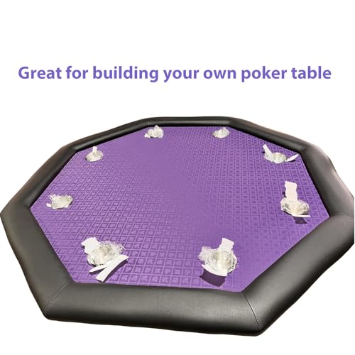 Speed Cloth Poker Table Fabric - 108X60 Inch Section of Casino Card Game Table Felt Top Cover Accessories - Purple - color: Purple