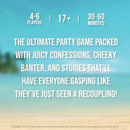 Never Have I Ever Love Island - Love Island Party Game - Uncover Secrets, Share Stories, and Clear Your Hand - The Classic Viral Hilarious and Funny Icebreaker for Adults, 3-6 Players, Ages 17+ - style: Love Island