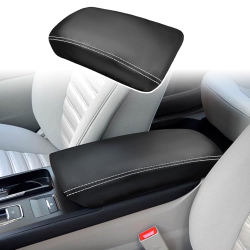 ramuel Center Console Armrest Cover for Ford Fusion 2017 2018 2019 2020 | Anti-Scratch ，Non-Slip ，PU Leather ，Easy Install - size: for Fusion 2017 2018 2019 2020