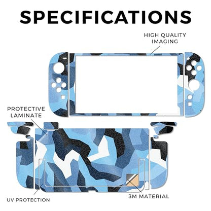 Glossy Glitter Gaming Skin Compatible with Nintendo Switch 2 Console Only - Sky Camouflage - Premium 3M Vinyl Protective Wrap Decal Cover - Easy to Apply | Crafted in The USA by MightySkins - color: Sky Camouflage, size: Switch 2 Console Skin Only, style: