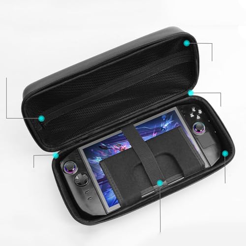 Travel Case Carry Bag for Lenovo Legion Go S 2025/Go 2/Go 2023 | Portable Protective Cover for Legion Go Series Gaming Handheld PC Console,Hard Shell Storage Bag Accessories,Built in Stand
