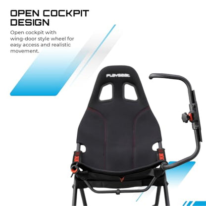 PLAYSEAT Challenge Racing Simulator Cockpit | Foldable & Adjustable | for High Performance Sim Racing | Compact & Flexible | Supports All Steering Wheels & Pedals | for PC and Console