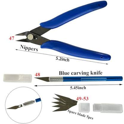 Model DIY Tool Kit, Professional Gundam Craft Building Repairing Tool Set, Dollhouse Miniature Hobby Gunpla Building or Handmade Hobby Craft Tools Set