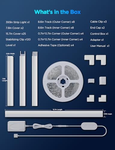 Govee RGBIC LED Strip Lights 32.8ft with Covers,Smart Control, APP, WiFi | Work with Alexa, Google Assistant, Matter, Smarthings, Diffuser Channel with LED Lights for Bedroom, Skirting Lines, Cabinet - size: 32.8ft