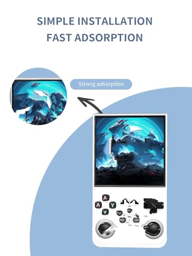 [2 Pack] Screen Protector for R36 Max Retro Handheld Game Console 2025 Tempered Glass Film, Screen Protector for AISLPC/AQHH R36Max Anti-Scratch & Sensitive & 9H Hardness