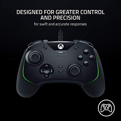 Razer Wolverine V2 Wired Gaming Controller for Xbox Series X|S, Xbox One, PC: Remappable Front-Facing Buttons - Mecha-Tactile Action Buttons and D-Pad - Trigger Stop-Switches - Black - color: Black, size: Controller Only, style: Wolverine V2