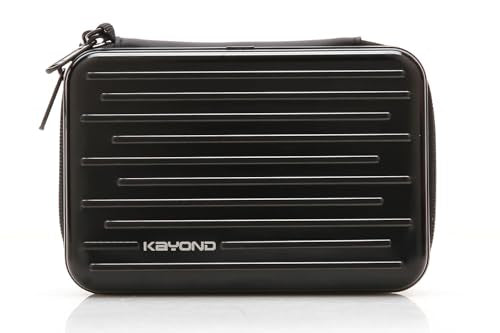 Anti-Shock Silver Aluminium Carry Travel Protective Storage Case Bag for 2.5" Inch Portable External Hard Drive HDD USB 2.0/3.0 (Black) - color: Black