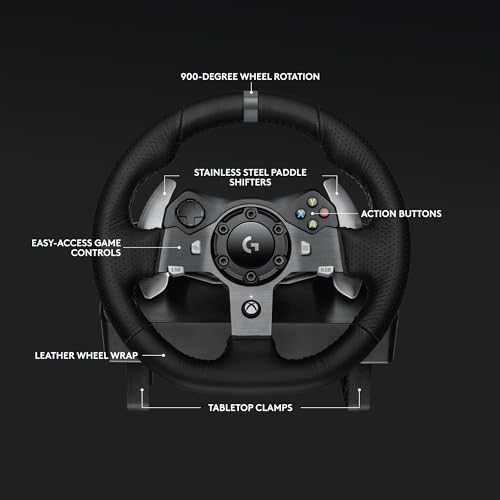 Logitech G920 Driving Force Racing Wheel and Pedals, Force Feedback + Logitech G Driving Force Shifter - Xbox Series X|S, Xbox One and PC, Mac - Black - style: Xbox X|S, Xbox One, PC/Mac