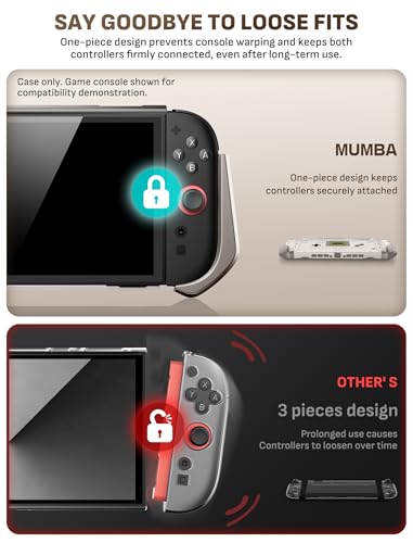 Mumba Blade Series Case for Nintendo Switch 2 [Dock Friendly] [Military-Grade Protection] Switch 2 Grip Protective Cover Shell, Quick-Release Joy-Con, Accessories for Switch 2 Controllers (Gamer) - color: Gamer