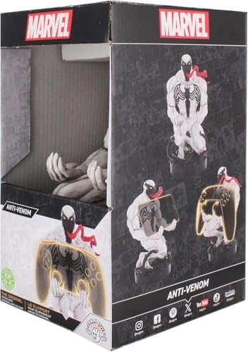 Exquisite Gaming Cable Guys Anti-Venom Controller Holder & Phone Stand, Marvel Collectible Figure, 8.5 in
