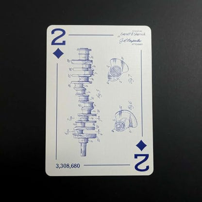 Engineering Gift for Engineers - Engineering Drawing Playing Cards - Mechanical, Electrical, Civil & Aerospace Engineer Gift - Graduation, Father's Day & College Gift for Him