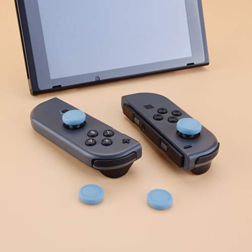 eXtremeRate PlayVital Switch Joystick Caps, Switch Lite Thumbstick Caps, Silicone Analog Cover for OLED Joycon Thumb Grips - Airforce Blue - color: Airforce Blue