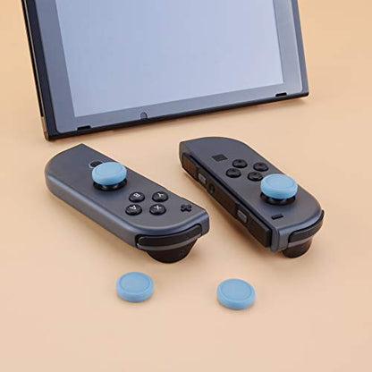 eXtremeRate PlayVital Switch Joystick Caps, Switch Lite Thumbstick Caps, Silicone Analog Cover for OLED Joycon Thumb Grips - Airforce Blue - color: Airforce Blue