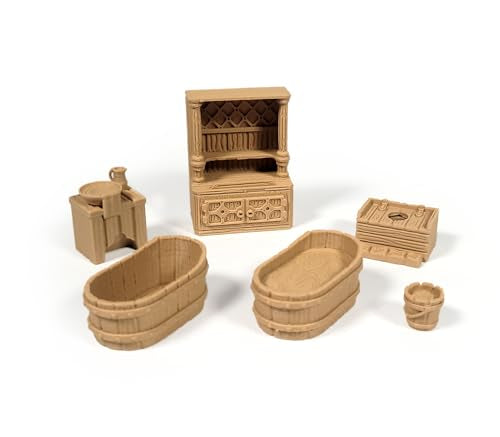 Bustling Inn & Tavern Scatter Terrain Set – 28/32mm Miniature Accessories