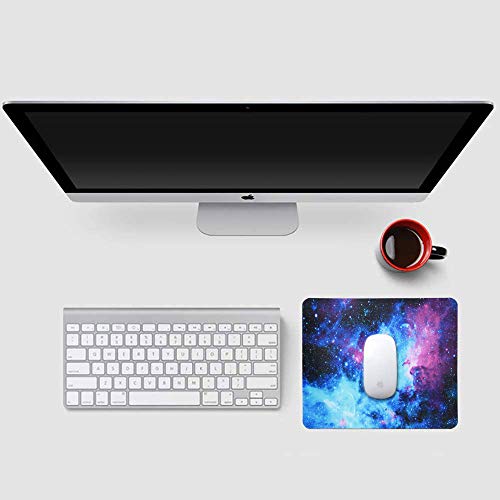 Non-Slip Rubber Base Mousepad for Laptop Computer PC Personality Desings Gaming Mouse Pad Mat 9.45 X 7.87 inch (Galaxy, 9.45 X 7.87 inch) - color: Galaxy