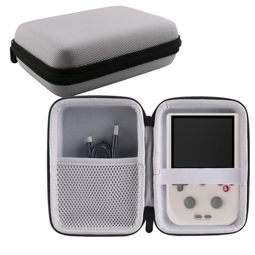 Hard Carrying Case Compatible with RF40H/RG406V /RG405V Retro Handheld Game Console (Grey) - style: grey