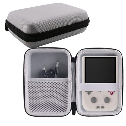 Hard Carrying Case Compatible with RF40H/RG406V /RG405V Retro Handheld Game Console (Grey) - style: grey