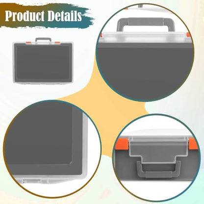 kowaku 1/64 Miniature Figure Storage Box Protection Box Foam Layer Dustproof Reliable Shockproof Travel Case Action Figure Container , Translucent - color: Translucent
