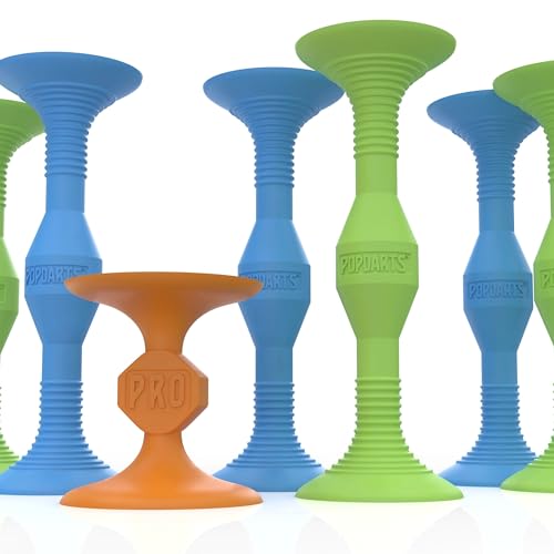 Popdarts Pro Pack Game Set, Blue and Green | Indoor, Outdoor, Suction Cup Throwing Game, Competition with a POP - color: Blue,green,orange, size: Medium
