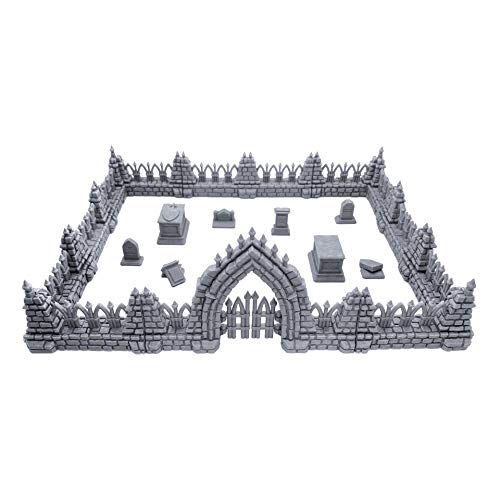 EnderToys Cemetery Bundle by Terrain4Print, 3D Printed Tabletop RPG Scenery and Wargame Terrain for 28mm Miniatures
