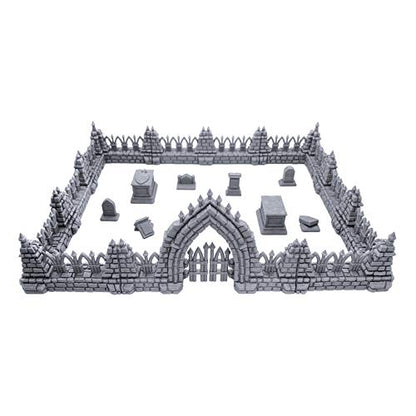 EnderToys Cemetery Bundle by Terrain4Print, 3D Printed Tabletop RPG Scenery and Wargame Terrain for 28mm Miniatures
