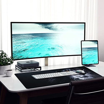 Large Gaming Mouse Pad with Stitched Edges,[27.5x11.8In] Extended Black Lion Mouse Pad with Non-Slip Natural Rubber Base for Gamer/Desktop/Office/Home 70x30 Blion02 - color: 70x30 Blion02