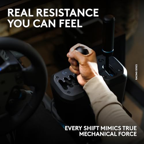 Logitech G RS H-SHIFTER for PC/Xbox/Playstation | Sim Racing shifter compatible with Logitech G PRO and RS50 wheels and G923/G29/G920 with Racing Adapter - style: RS Series