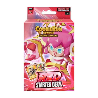 CookieRun Trading Card Game: Starter Deck Red | 2 Player Competitive TCG | 20 Minutes | Includes 60 Cards - style: Red