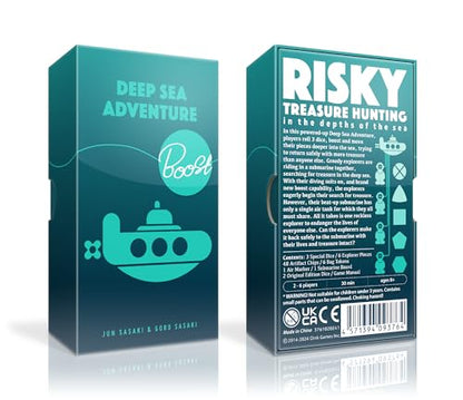 Oink Games Deep Sea Adventure Boost, Push-Your-Luck Family Board Game | 2–6 Players, Ages 8+, Portable Travel-Friendly Edition with Strategic Ocean Treasure Hunt and Replayability