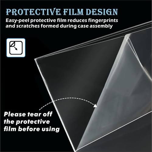 20 PCS Clear PET Plastic Protector Case for Booster Bundle / Build & Battle 0.45mm Thick Foldable Clear Display Box Plastic Display Case (20 PCS) - size: 20PCS