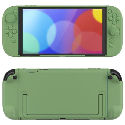 PlayVital Protective Case for Nintendo Switch 2 - Cute Dockable Hard Case Shell for Switch 2 with Thumb Grip & Sticker & Button Caps, Anti-Scratch & Shockproof Cover Skin - Matcha Green - color: Matcha Green