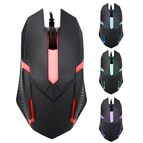 Gaming Mouse Wired,1600DPI Wired Backlight USB Mouse Ergonomic Gaming Notebook Office Gamer Mouse Mice Wired Optical PC Computer Gaming Mice