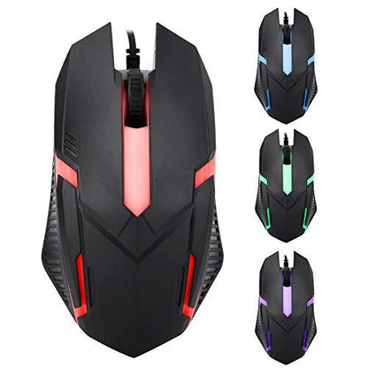 Gaming Mouse Wired,1600DPI Wired Backlight USB Mouse Ergonomic Gaming Notebook Office Gamer Mouse Mice Wired Optical PC Computer Gaming Mice