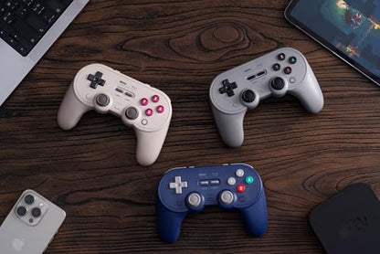 8BitDo Pro 3 Bluetooth Controller for Switch/Switch 2 – TMR Joysticks, Swappable ABXY Buttons, Pro Back Buttons, Charging Dock, Hall Effect Triggers, for Windows, Apple, SteamOS, Android - G Classic - color: G Classic
