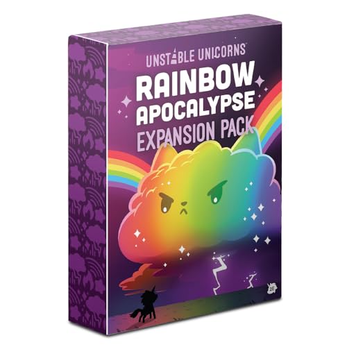 Unstable Games - Unstable Unicorns Rainbow Apocalypse Expansion Pack - designed to be added to your Unstable Unicorns Card Game - style: Expansion Pack: Rainbow Apocalypse