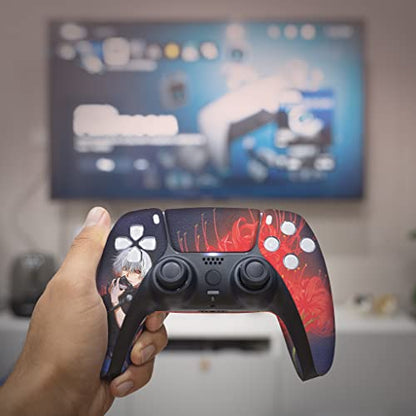 BCB Controllers Custom Modded Wireless Controllers Compatible with PS-5 Controller | Works with Play-Station 5 Console | Proudly Customized in USA with Permanent HYDRO-DIP Printing (NOT JUST A SKIN) - color: Tokyo Ghouul, size: Modded - Front & Back Print