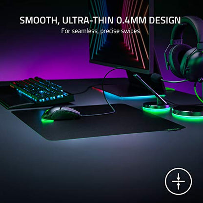 Razer Sphex V3 Hard Gaming Mouse Mat: Ultra-Thin Form Factor - Tough Polycarbonate Build - Adhesive Base - Large